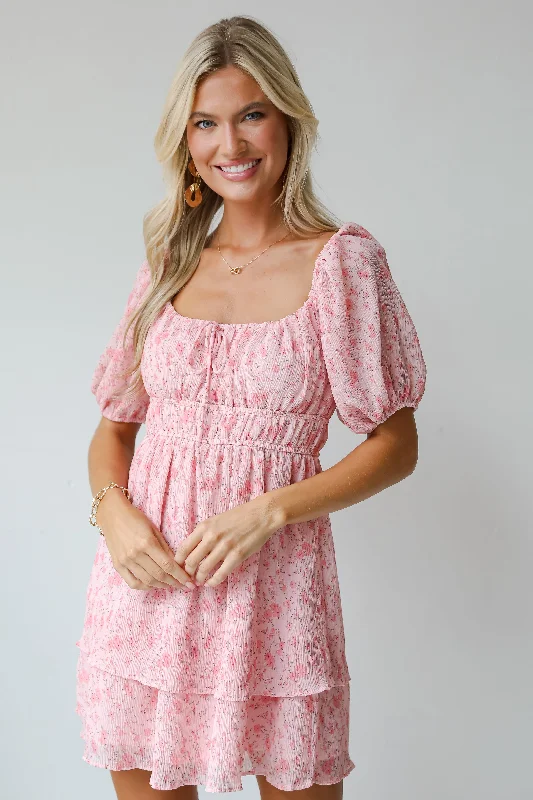 FINAL SALE - Curated Style Blush Floral Mini Dress