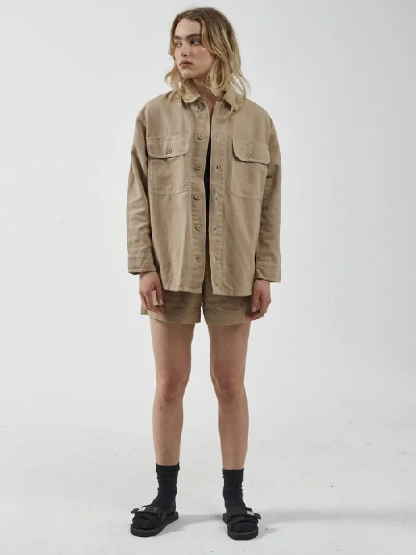 Trendy women’s clothing    Discovery Overshirt - Faded Khaki