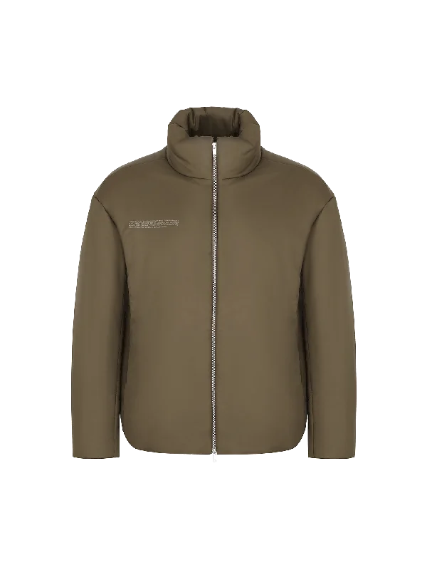 Comfortable yet fashionable women’s wear   Womens Flower-Warmth Puffer Jacket—Soil Brown