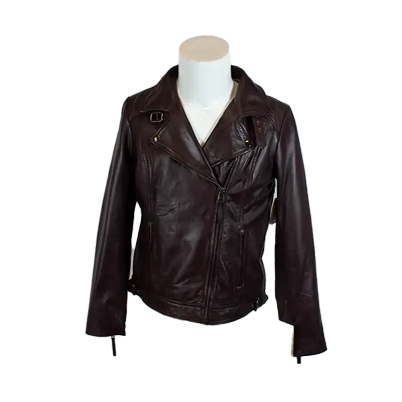 BOL Women's Leather Biker Style Jacket