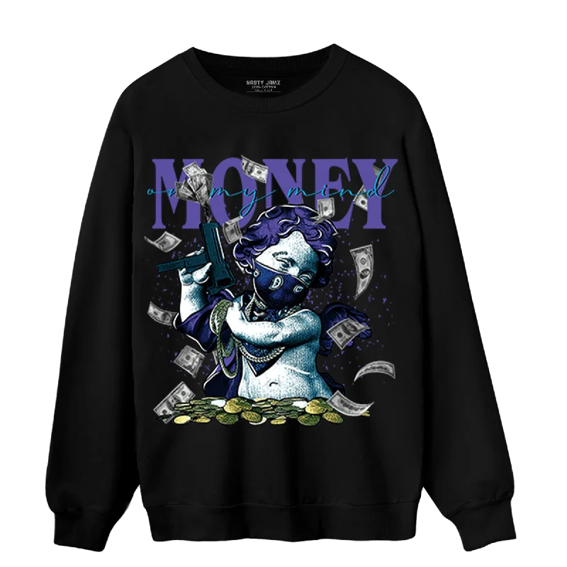 NastyJamz Aqua 6s Sweatshirt Match Money On My Mine Gang