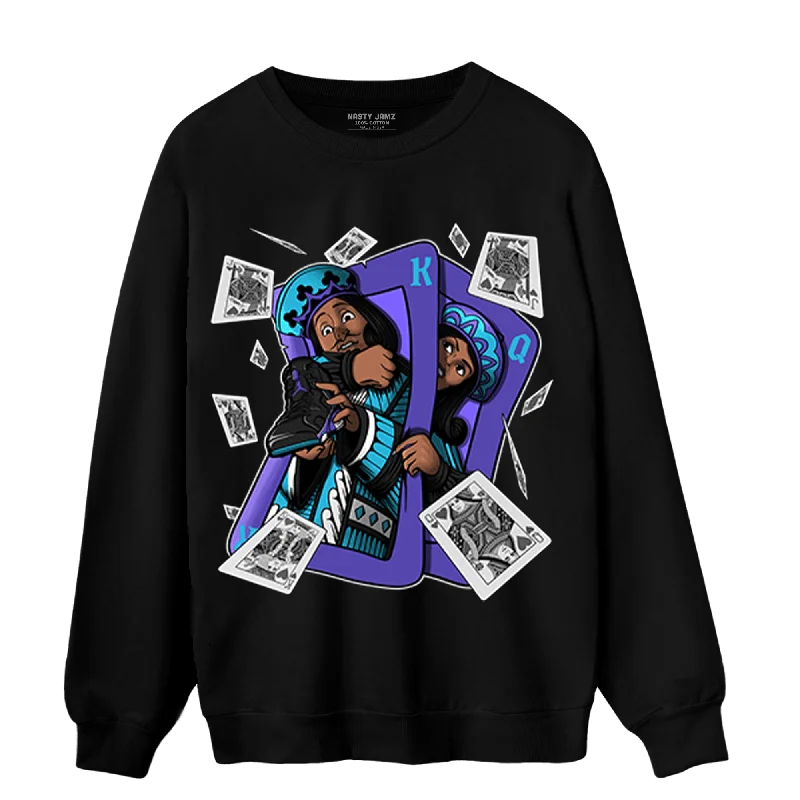 NastyJamz Aqua 6s Sweatshirt Match Sneaker Playing Card