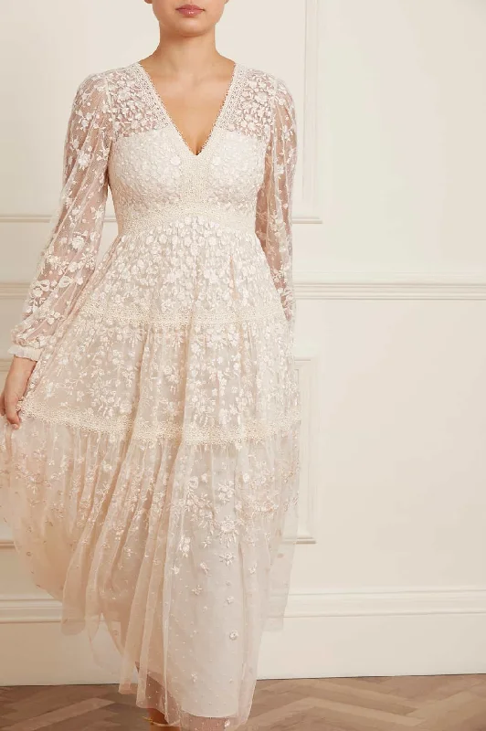 Women’s clothing that combines comfort and style   Celestia Ribbon Ankle Gown