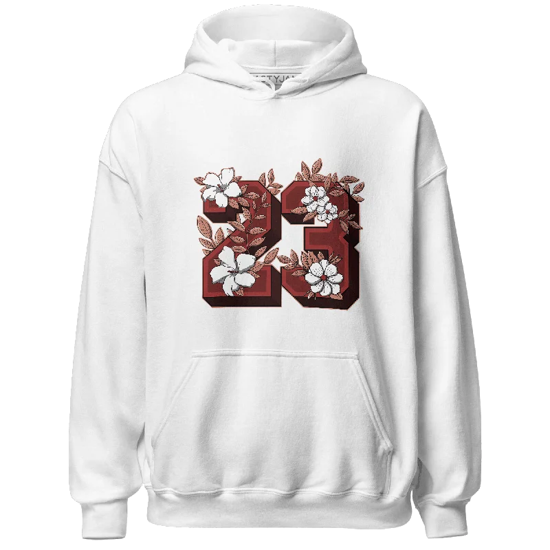 Elegant casual clothing for modern women   NastyJamz Dune Red 13s Hoodie Match 23 Floral