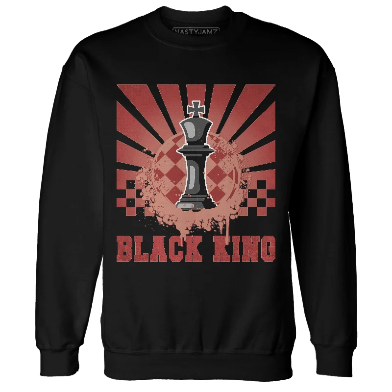 NastyJamz Dune Red 13s Sweatshirt Match Black King Collection