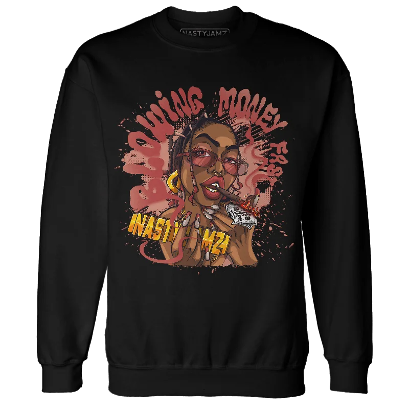 NastyJamz Dune Red 13s Sweatshirt Match Blowing Money Fast Girl