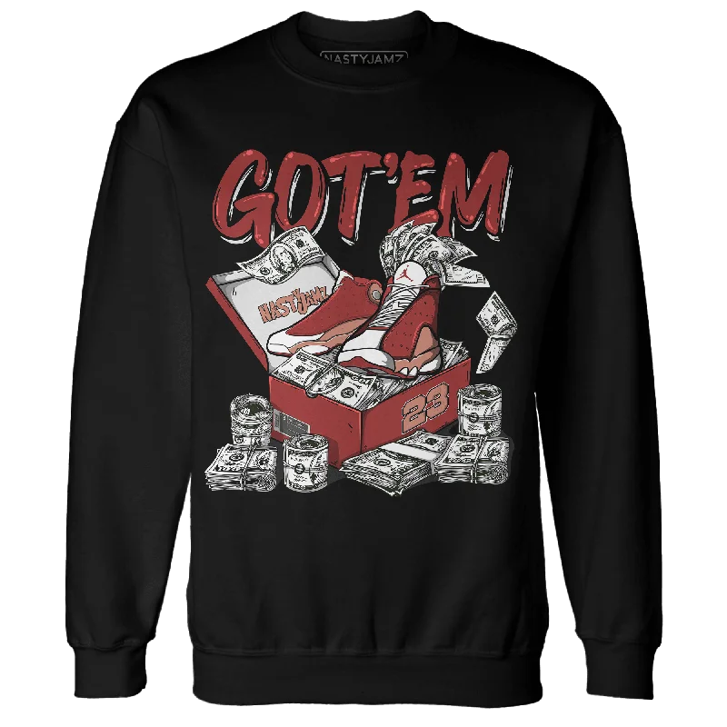Timeless clothing pieces every woman should own   NastyJamz Dune Red 13s Sweatshirt Match Dollar Sneaker Box