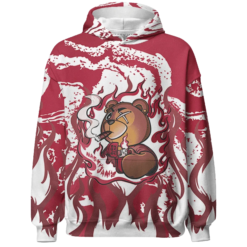 NastyJamz High 85 Metallic Burgundy 1s Hoodie Match BER Burn Fear 3D All-Over Print