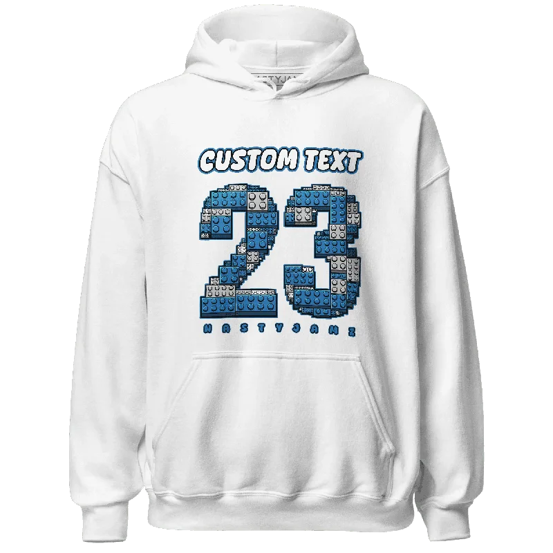 NastyJamz Industrial Blue 4s Hoodie Match Number 23 Custom Text