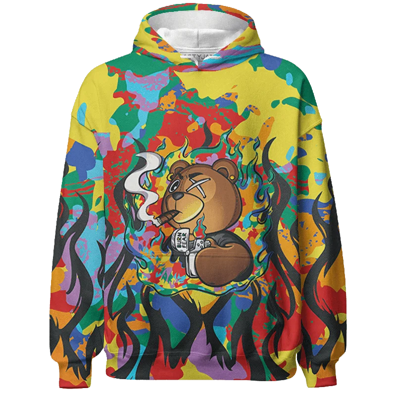 NastyJamz Mid GS Six Championships 1s Hoodie Match BER Burn Fear 3D All-Over Print