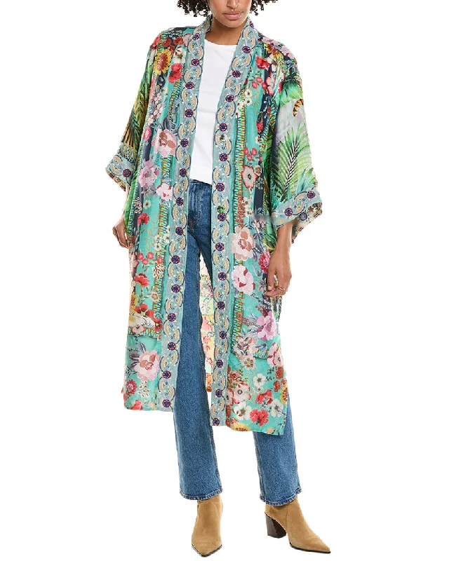 Comfortable yet fashionable women’s wear   Johnny Was Eliza Reversible Silk Kimono