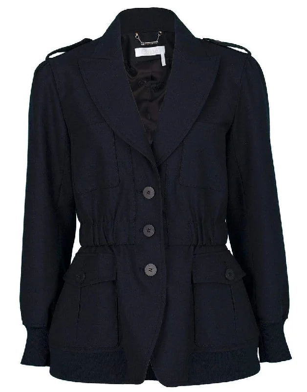 Effortlessly chic outfits for the modern woman   Long Sleeve Cargo Jacket