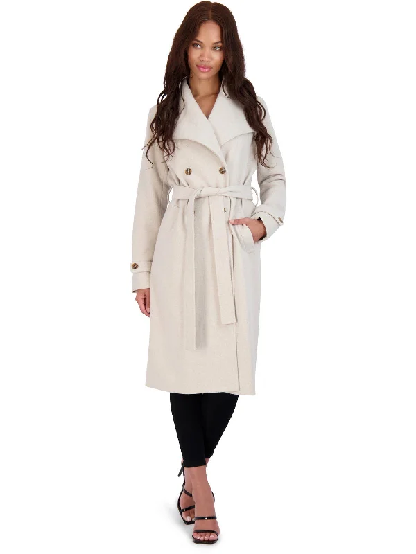 Elevate your look with premium women’s wear   Womens Faux Wool Belted Wrap Coat