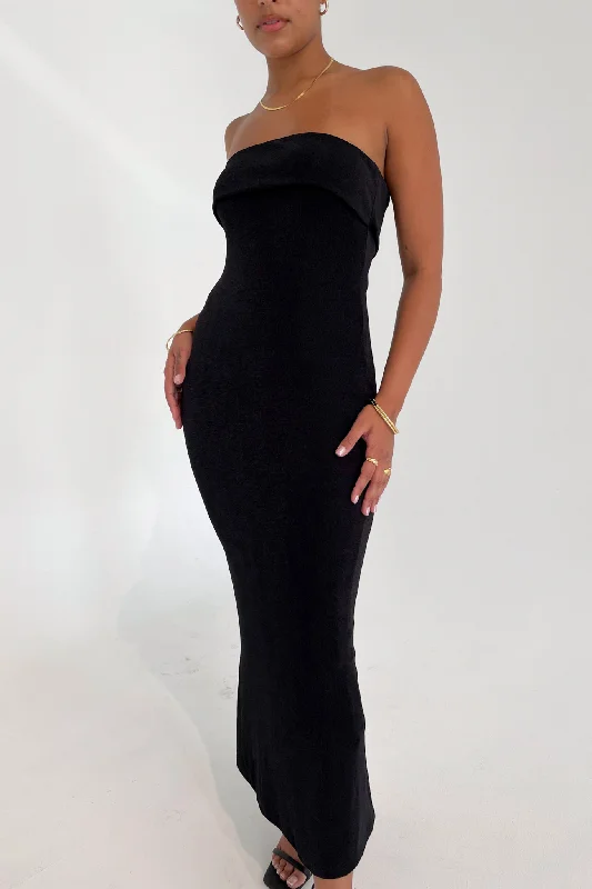 Perfect fashion pieces for the busy woman   SURI MIDI DRESS BLACK